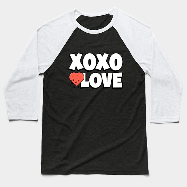 Xoxo Love Baseball T-Shirt by attire zone